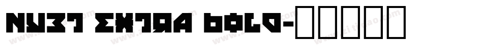 Nyet Extra Bold字体转换